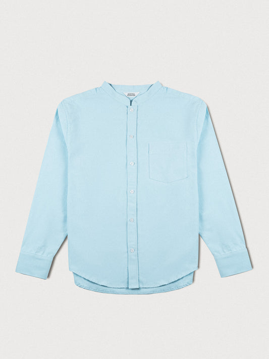 MIB Tenku Collar Shirt - Light Blue